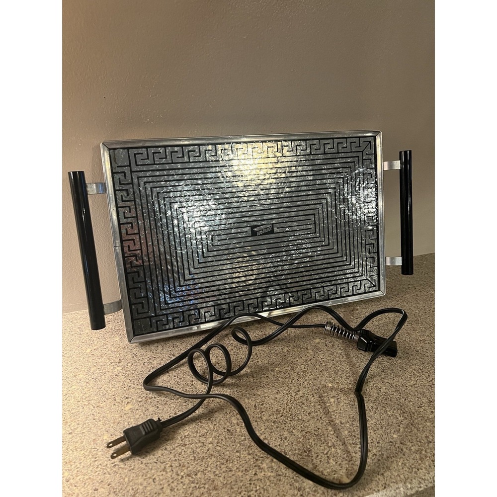 VINTAGE  SALTON HOTRAY MODEL HT-6  MADE IN USA 14"X 9" Warming Surface, Works